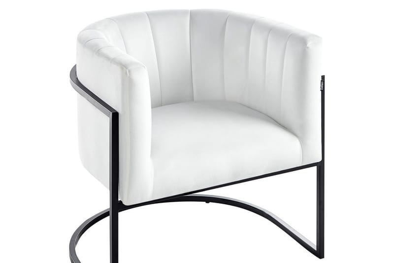 Lenestol Larvik II Hvit/Svart - Hvit/Svart - Møbler - Stoler - Lenestoler