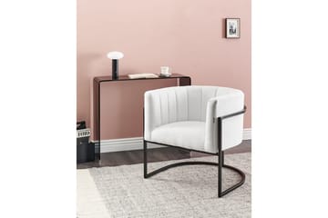 Lenestol Larvik II Hvit/Svart - Hvit/Svart - Møbler - Stoler - Lenestoler