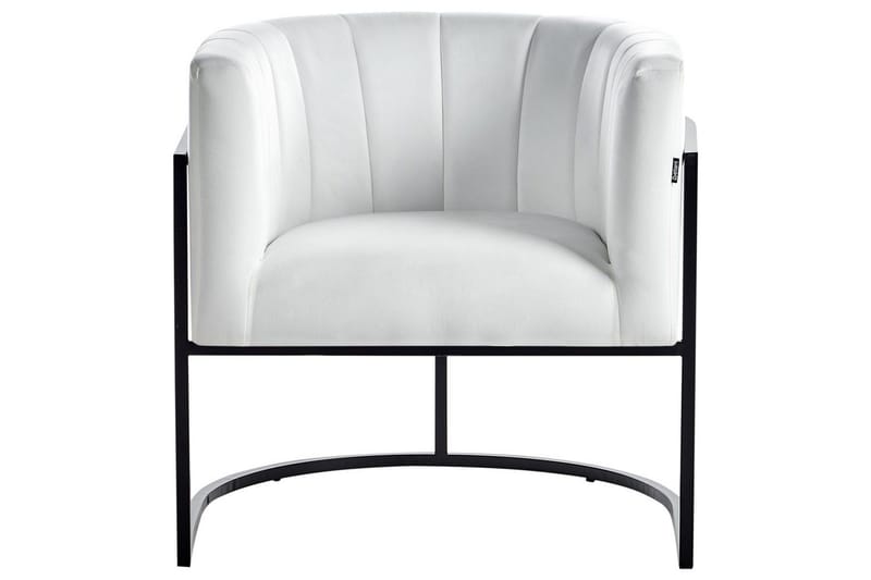 Lenestol Larvik II Hvit/Svart - Hvit/Svart - Møbler - Stoler - Lenestoler