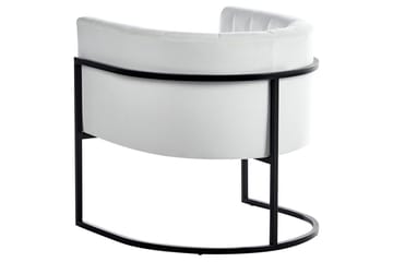 Lenestol Larvik II Hvit/Svart - Hvit/Svart - Møbler - Stoler - Lenestoler