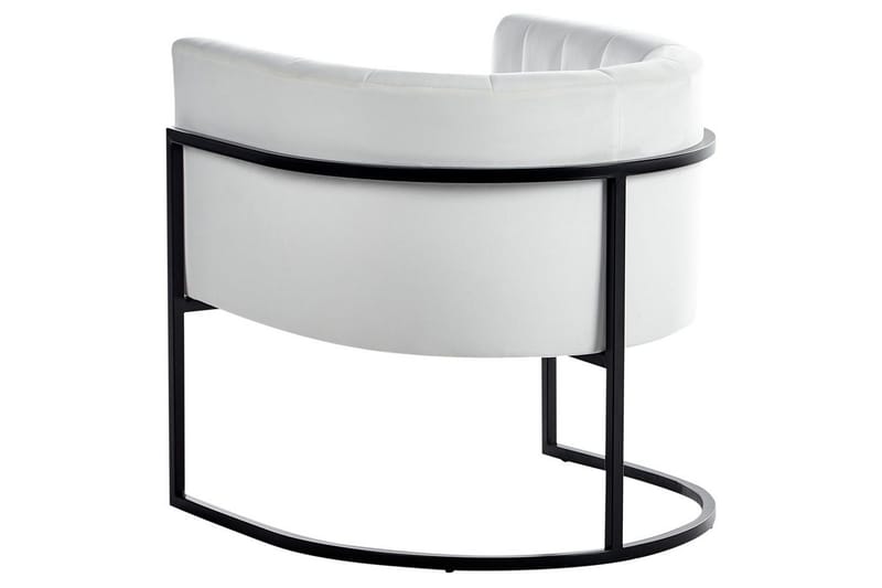 Lenestol Larvik II Hvit/Svart - Hvit/Svart - Møbler - Stoler - Lenestoler