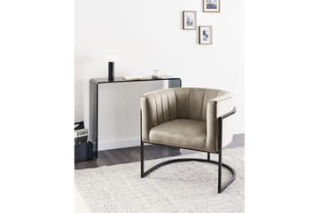 Lenestol Larvik II Taupe/svart - Taupe/svart - Møbler - Stoler - Lenestoler