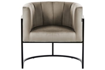 Lenestol Larvik II Taupe/svart - Taupe/svart - Møbler - Stoler - Lenestoler
