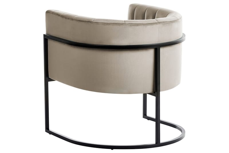 Lenestol Larvik II Taupe/svart - Taupe/svart - Møbler - Stoler - Lenestoler