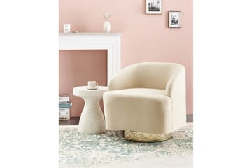 Lenestol Lavik Beige/Gull - Beige/Gull - Møbler - Stoler - Lenestoler