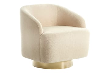 Lenestol Lavik Beige/Gull - Beige/Gull - Møbler - Stoler - Lenestoler