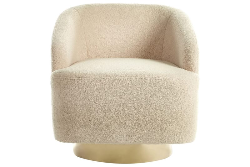 Lenestol Lavik Beige/Gull - Beige/Gull - Møbler - Stoler - Lenestoler