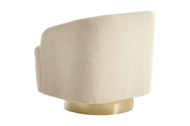 Lenestol Lavik Beige/Gull - Beige/Gull - Møbler - Stoler - Lenestoler