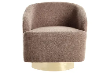 Lenestol Lavik Brun/Gull - Brun/Gull - Møbler - Stoler - Lenestoler