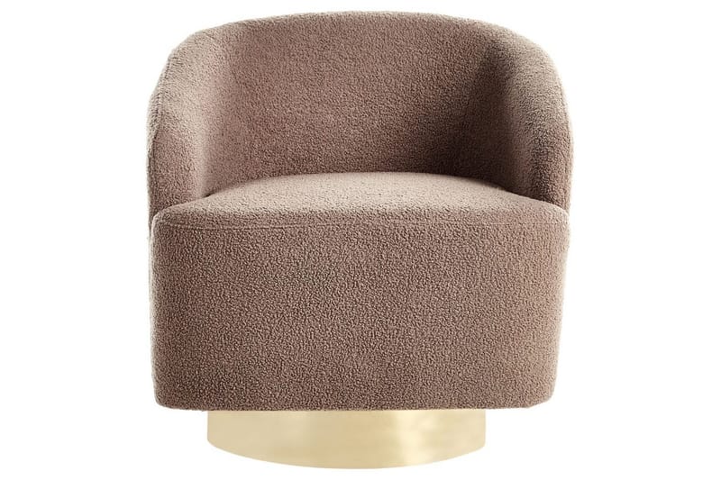 Lenestol Lavik Brun/Gull - Brun/Gull - Møbler - Stoler - Lenestoler