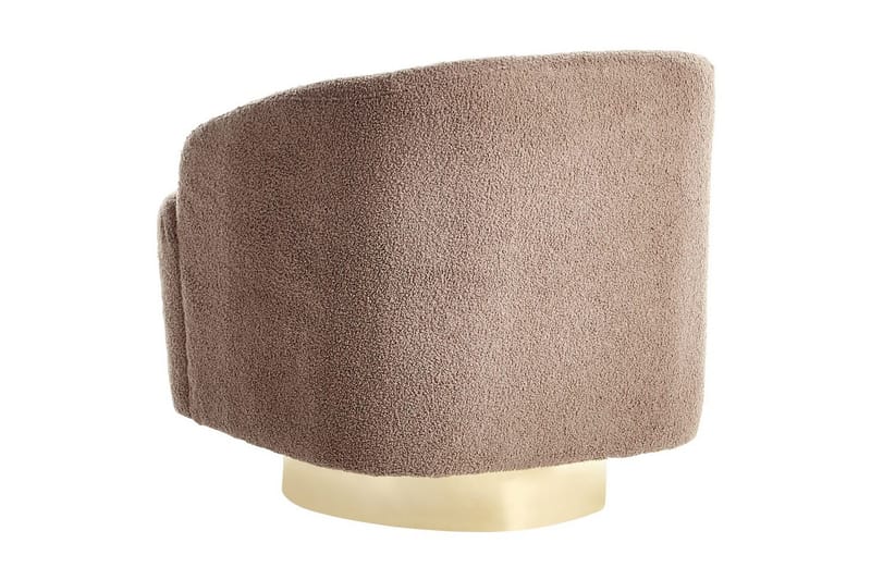 Lenestol Lavik Brun/Gull - Brun/Gull - Møbler - Stoler - Lenestoler