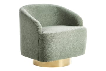 Lenestol Lavik Grønn/gull - Grønn/gull - Møbler - Stoler - Lenestoler