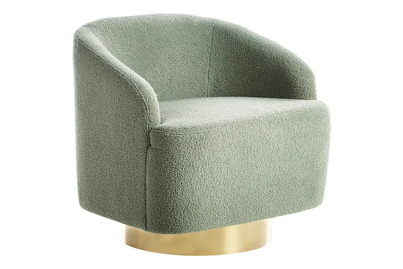 Lenestol Lavik Grønn/gull - Grønn/gull - Møbler - Stoler - Lenestoler