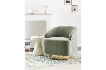 Lenestol Lavik Grønn/gull - Grønn/gull - Møbler - Stoler - Lenestoler