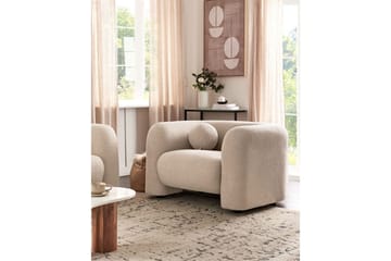 Lenestol Leiren - Beige/Bouclé - Møbler - Stoler - Lenestoler