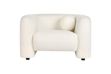 Lenestol Leiren - Hvit/Bouclé - Møbler - Stoler - Lenestoler