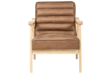 Lenestol Leknes - Brun, lyst tre - Møbler - Stoler - Lenestoler