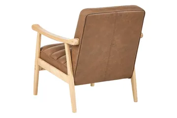 Lenestol Leknes - Brun, lyst tre - Møbler - Stoler - Lenestoler