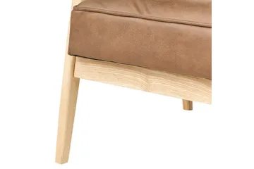 Lenestol Leknes - Brun, lyst tre - Møbler - Stoler - Lenestoler