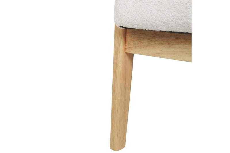 Lenestol Leknes - Hvit, lyst tre - Møbler - Stoler - Lenestoler