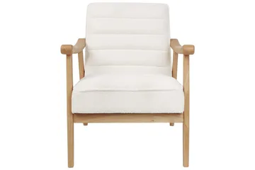 Lenestol Leknes - Hvit, lyst tre - Møbler - Stoler - Lenestoler