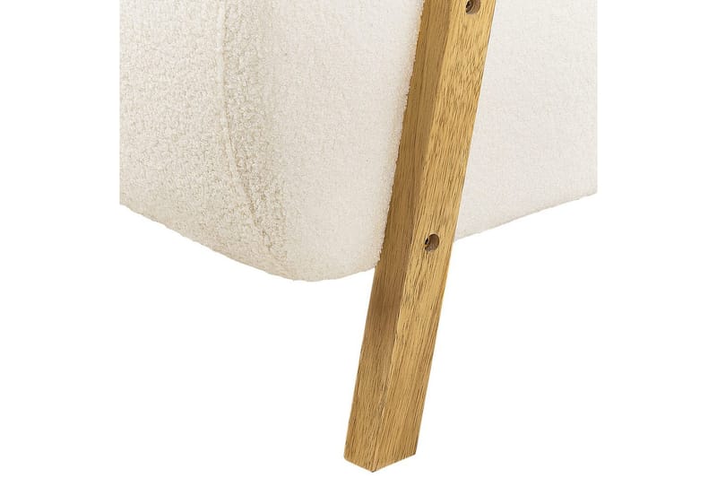Lenestol Lesja - Beige, lyst tre/Bouclé - Møbler - Stoler - Lenestoler