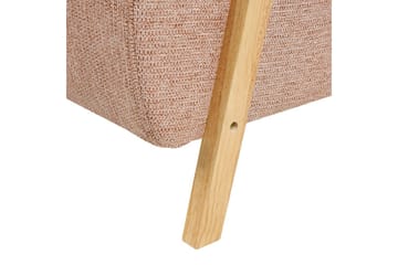 Lenestol Lesja - Rosa, lyst tre/Polyester - Møbler - Stoler - Lenestoler