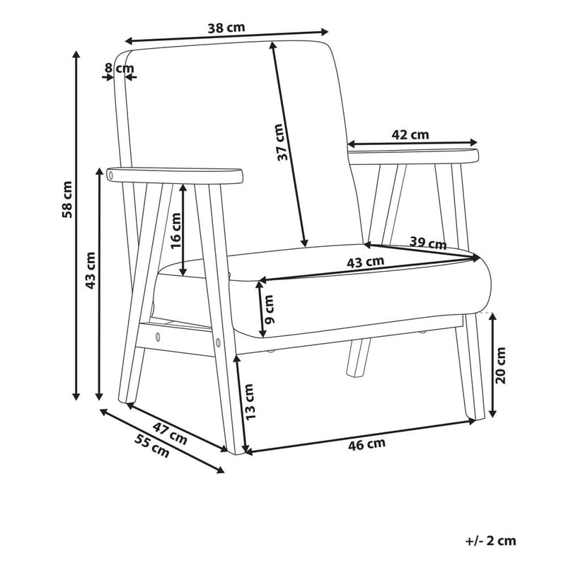Lenestol Linde - Beige, lyst tre - Møbler - Stoler - Lenestoler - Sengestol