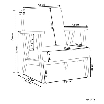 Lenestol Linde - Rosa, lyst tre - Møbler - Stoler - Lenestoler - Sengestol