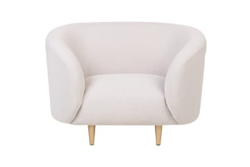 Lenestol Loen - Beige/gull/polyester/Beige/gull/Polyester - Møbler - Stoler - Lenestoler - Klubblenestol