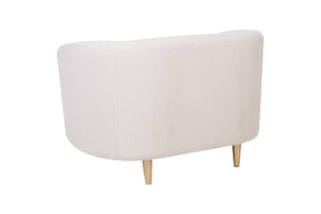 Lenestol Loen - Beige/gull/polyester/Beige/gull/Polyester - Møbler - Stoler - Lenestoler - Klubblenestol