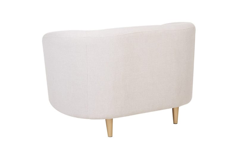 Lenestol Loen - Beige/gull/polyester/Beige/gull/Polyester - Møbler - Stoler - Lenestoler - Klubblenestol