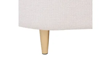 Lenestol Loen - Beige/gull/polyester/Beige/gull/Polyester - Møbler - Stoler - Lenestoler - Klubblenestol