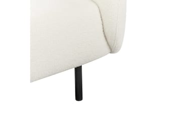 Lenestol Loen - Hvit, Svart/Bouclé - Møbler - Stoler - Lenestoler