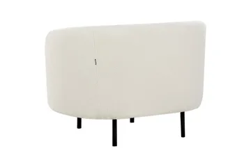 Lenestol Loen - Hvit, Svart/Bouclé - Møbler - Stoler - Lenestoler