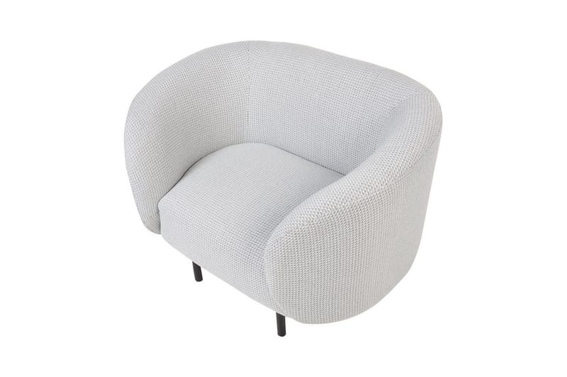 Lenestol Loen - Hvit, Svart/Polyester - Møbler - Stoler - Lenestoler