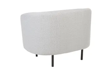 Lenestol Loen - Hvit, Svart/Polyester - Møbler - Stoler - Lenestoler