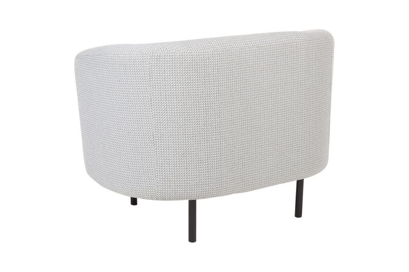 Lenestol Loen - Hvit, Svart/Polyester - Møbler - Stoler - Lenestoler