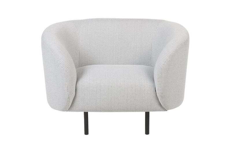 Lenestol Loen - Hvit, Svart/Polyester - Møbler - Stoler - Lenestoler