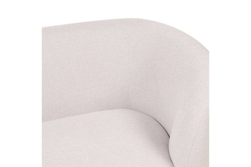 Lenestol Loen - Lysebeige, svart/Polyester, Lys beige, svart/Polyester - Møbler - Stoler - Lenestoler
