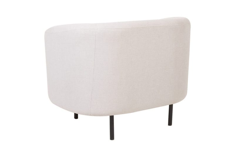 Lenestol Loen - Lysebeige, svart/Polyester, Lys beige, svart/Polyester - Møbler - Stoler - Lenestoler