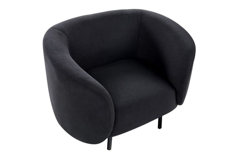 Lenestol Loen - Svart/Polyester - Møbler - Stoler - Lenestoler