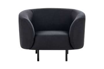 Lenestol Loen - Svart/Polyester - Møbler - Stoler - Lenestoler