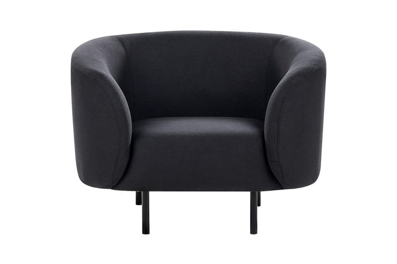 Lenestol Loen - Svart/Polyester - Møbler - Stoler - Lenestoler