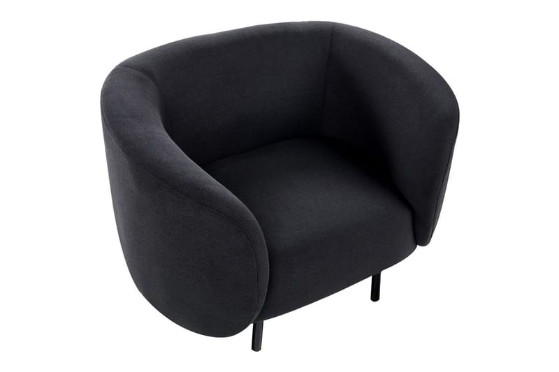 Lenestol Loen - Svart/Polyester - Møbler - Stoler - Lenestoler