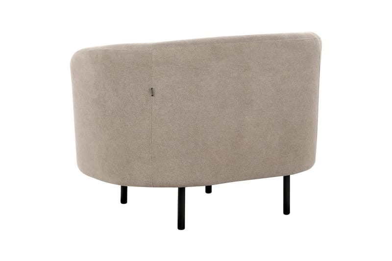 Lenestol Loen - Taupe, grå, svart/Polyester, Taupe, grå, svart/polyester - Møbler - Stoler - Lenestoler - Klubblenestol