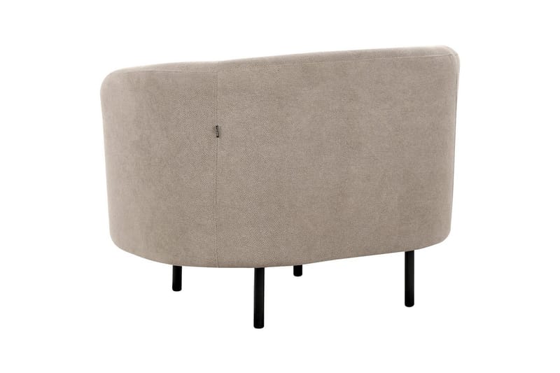 Lenestol Loen - Taupe, grå, svart/Polyester, Taupe, grå, svart/polyester - Møbler - Stoler - Lenestoler
