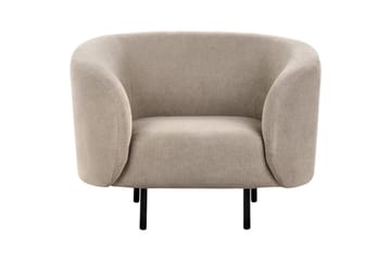 Lenestol Loen - Taupe, grå, svart/Polyester, Taupe, grå, svart/polyester - Møbler - Stoler - Lenestoler - Klubblenestol