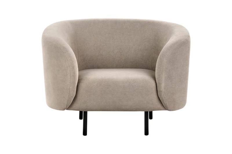 Lenestol Loen - Taupe, grå, svart/Polyester, Taupe, grå, svart/polyester - Møbler - Stoler - Lenestoler - Klubblenestol