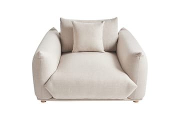 Lenestol Luvos - Beige, lyst tre - Møbler - Stoler - Lenestoler